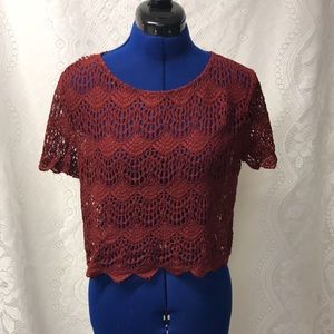 NWOT Forever 21 Lace crop top